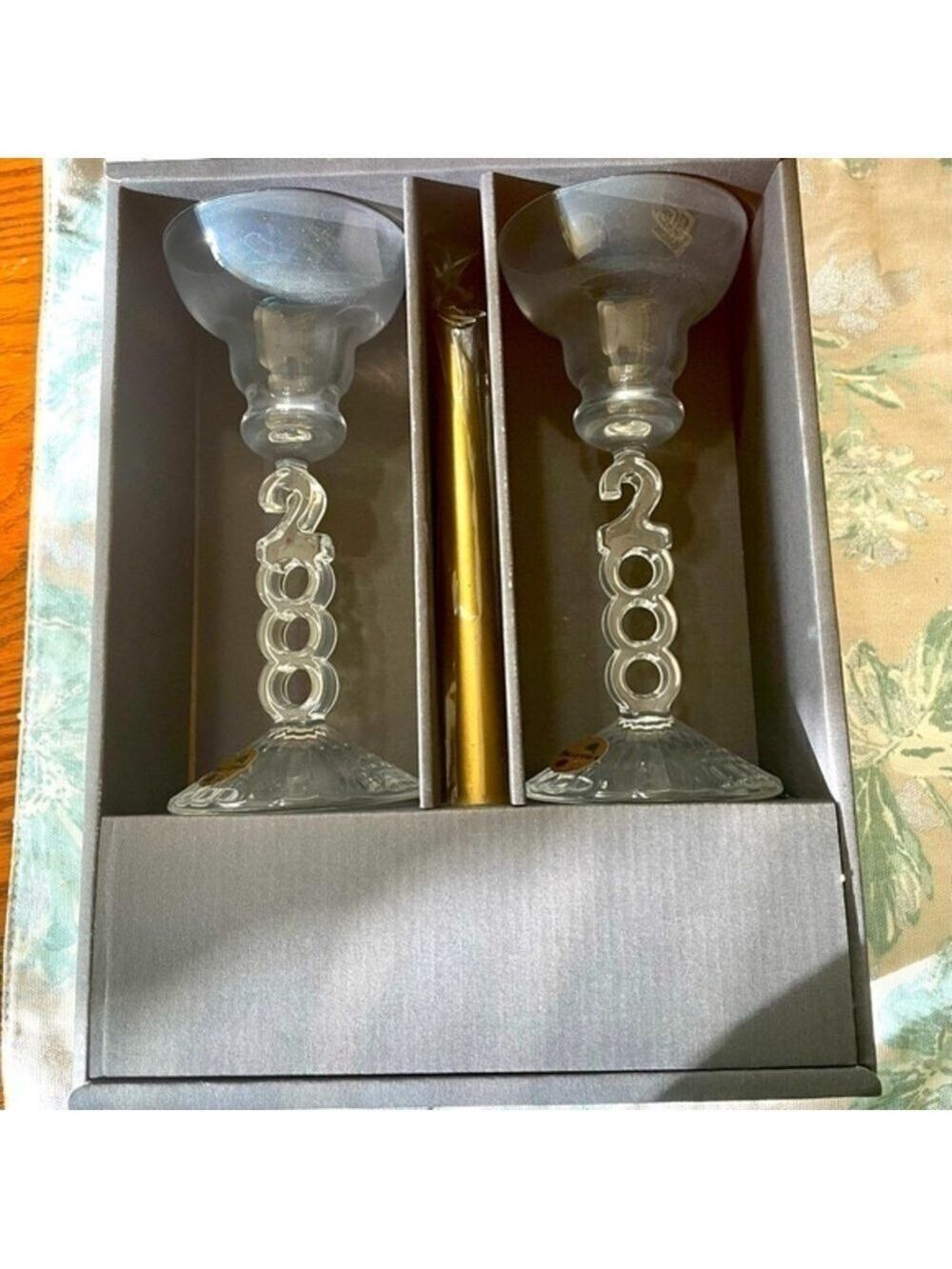 Millennium Candle Holders Y2K 2000 New In Box - Picture 6 of 8